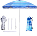 6 Ft Beach Umbrella With Sand Anchor