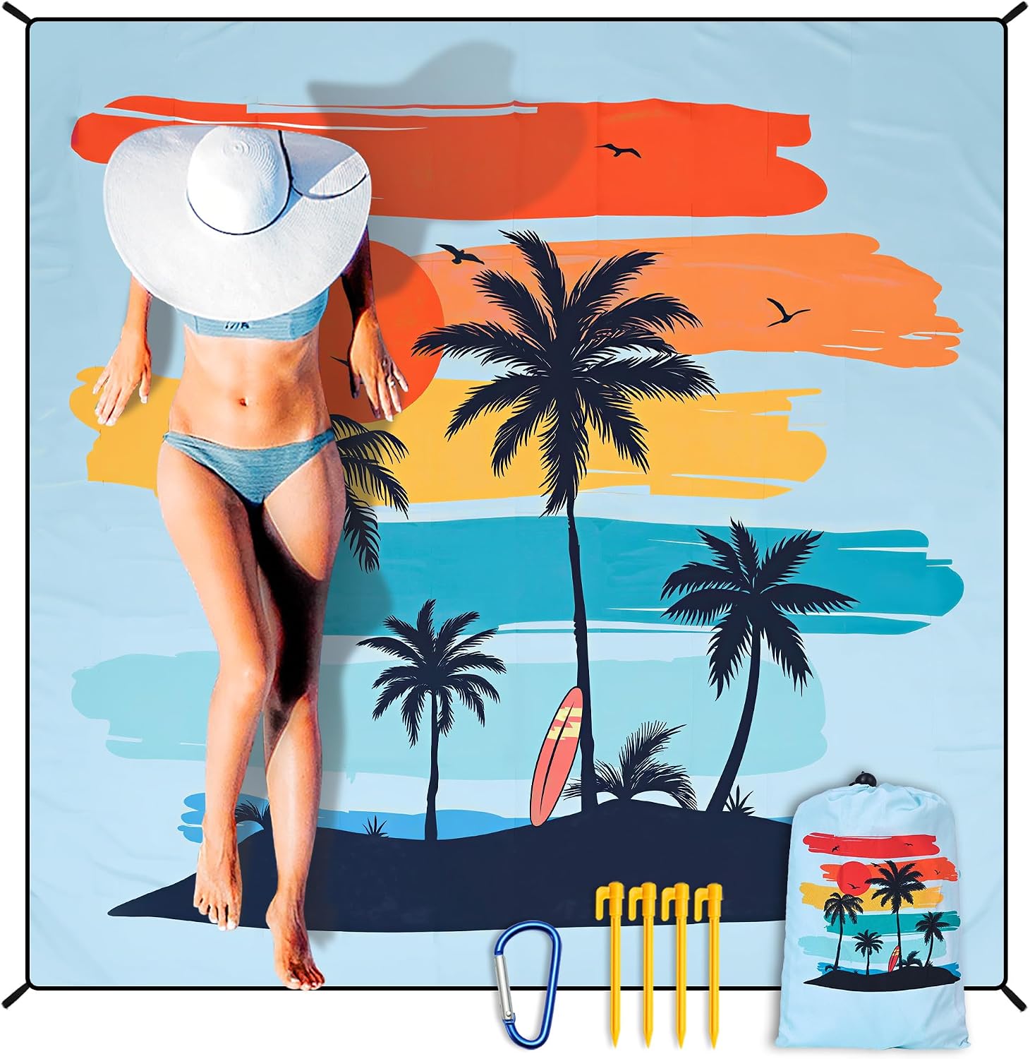 Extra Large Waterproof Beach Picnic Blanket