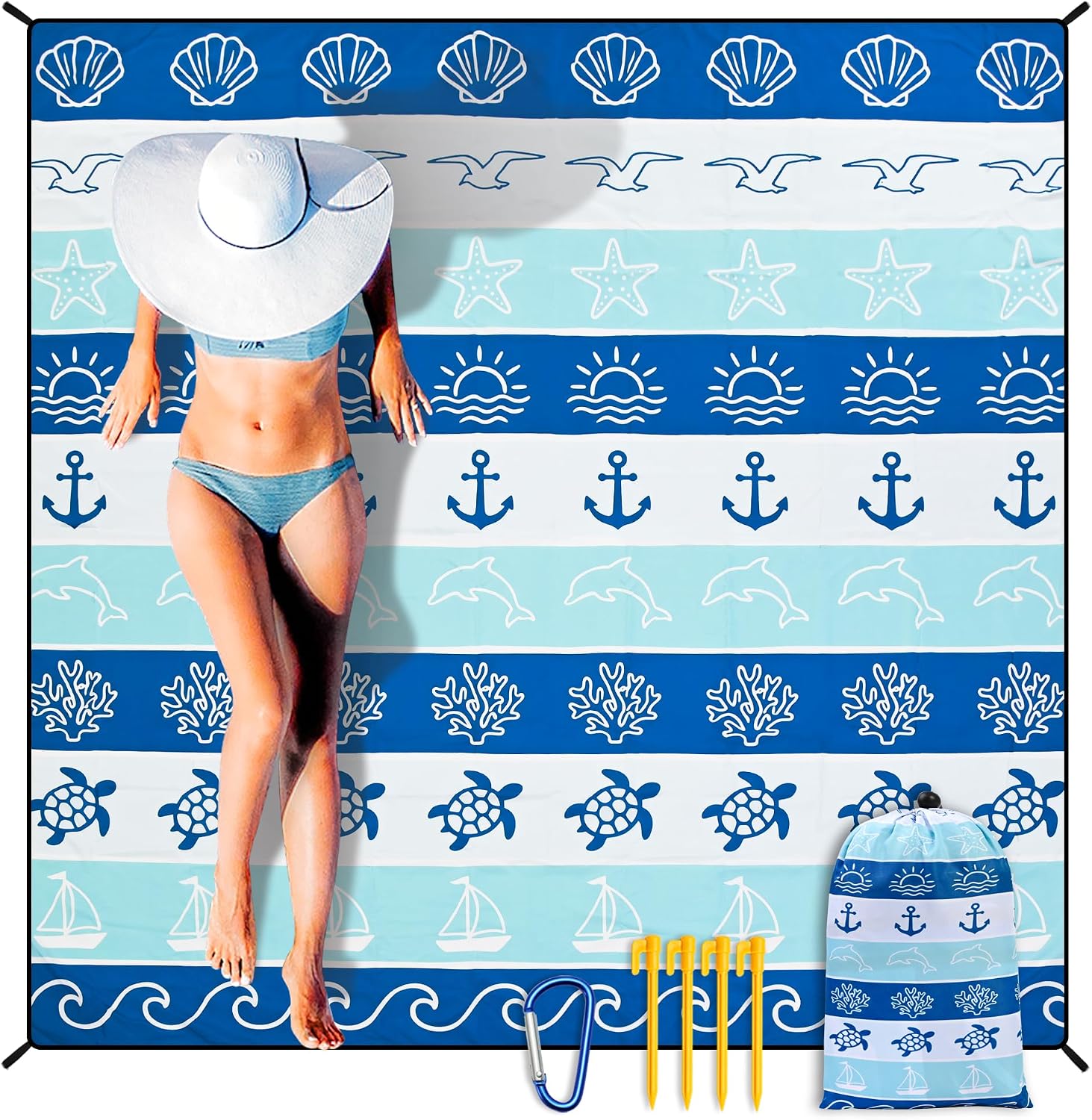 Extra Large Waterproof Beach Picnic Blanket